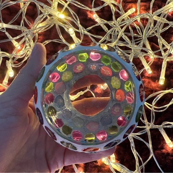 Colorful Mosaic Candle Holder - Picture 7 of 9